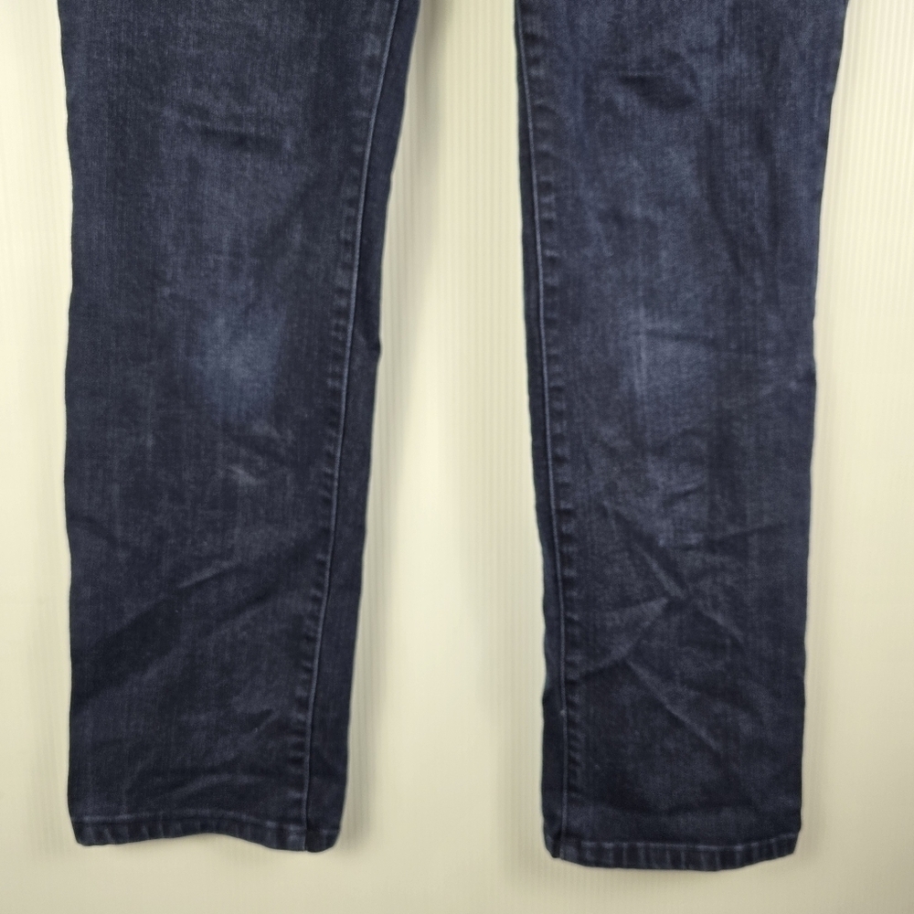 Chico's So Slimming Dark Wash Ankle Length Jeans Straight Leg Stretchy Size 1=8 - Picture 8 of 15